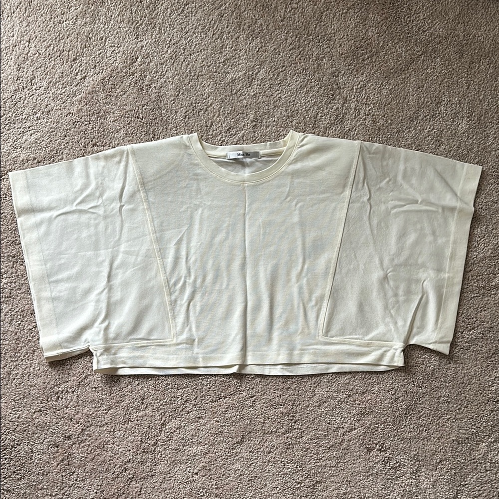 Cream Women's Top